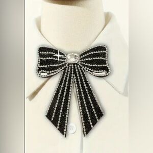 Rhinestone Brooch Bow Bow tie